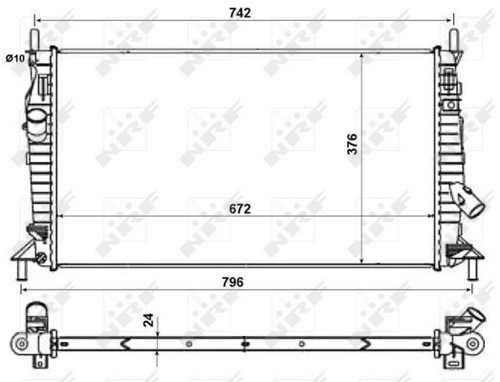 Nrf radiator for ford focus - radiator,