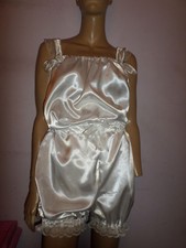 ADULT BABY SISSY WHITE  SATIN
