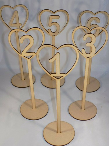 Freestanding wooden heart - freestanding,