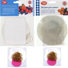Jam Pot Covers CLEAR 1lb 2lb