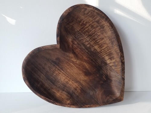 Mango wood heart - mango,