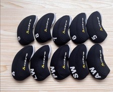 10Pcs Golf Iron Headcovers for Cobra Club Set Head Covers Caps 4-9-LW