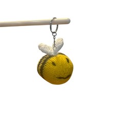 NEW handmade bumble bee keyring soft toy