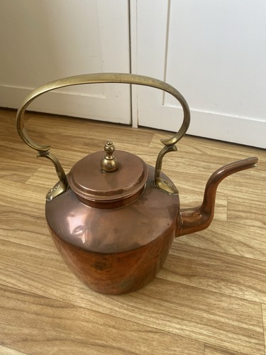 Antique copper kettle - antique,