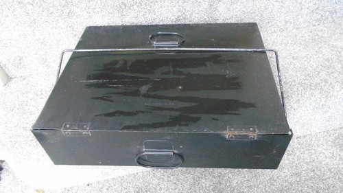 Vintage large metal deeds - large, box