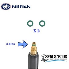 Nilfisk Pressure Washer Quick Release Hose Male End 2 O-Ring
