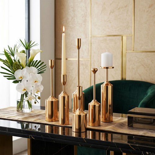 Luxury gold candlestick - gold,
