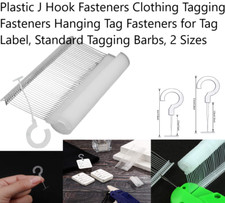 Clear J HOOKS BARBS PINS