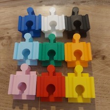 5x Track Adaptor For Duplo Blocks To Brio, Ikea, Bigjigs Wooden Train Track