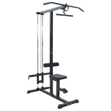 Lat Pulldown Machine Manual Black 110 x 70 x 187 cm vidaXL