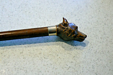 VINTAGE COLLECTABLE DOG's HEAD SWAGGER STICK - 62cm