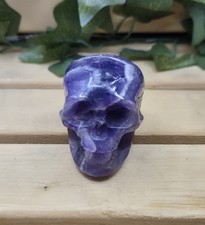 Dream Amethyst Skull Hand