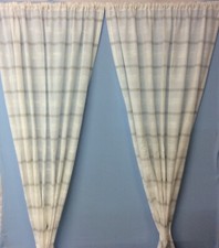LINEN LOOK THICK VOILE PANELS