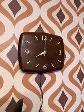 Mid Century Smiths Goodwood Electric Wall Clock / Working / Vintage