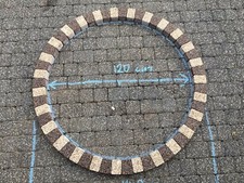 Garden circle cream/brown 140