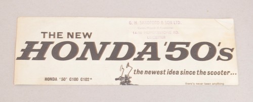 Motorcycle sales leaflet honda - motorcycle,