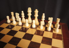 Wooden  Chess and Draughts Set