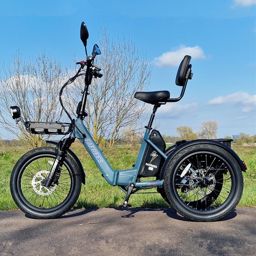 Folding electric tricycle - folding,