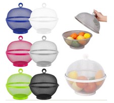 Fruit Fly Proof Fruit Bowl, Large Capacity Mesh Fruit Basket with Lid Cover Hot