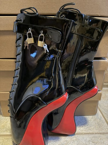 Uk9 hoof heel black red - uk9,