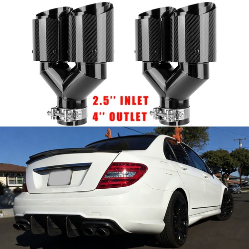 Carbon rear dual exhaust - carbon,