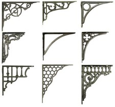 One Cast Iron Shelf Bracket - Metal Antique Victorian Book Shelves Wall Brackets