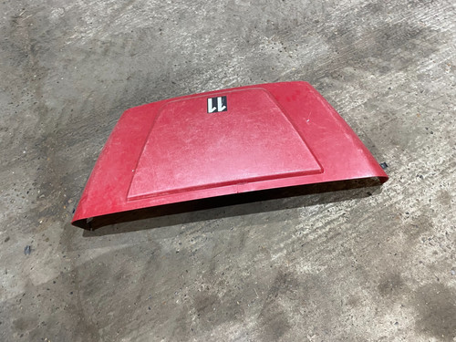 Red bonnet panel hood - red, /