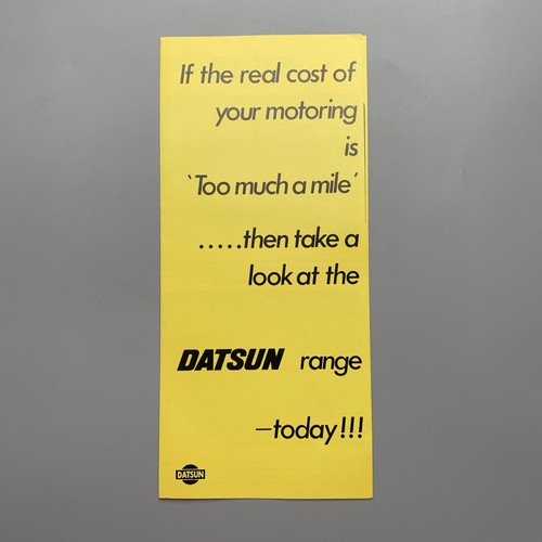 Datsun range brochure - range,