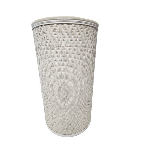 Vtg white woven - woven, rattan