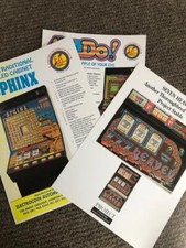 Fruit  Machine Flyers - Electrocoin & Project - Mr Do Sphinx 777 Heaven +FreeDel