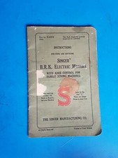 Singer Instructions for B.R.K