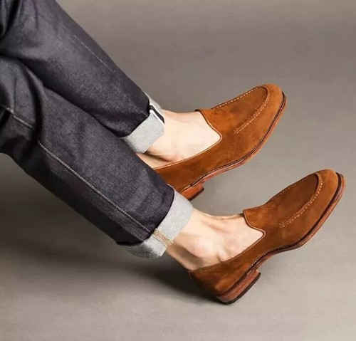 Handmade men tan formal - handmade, men's