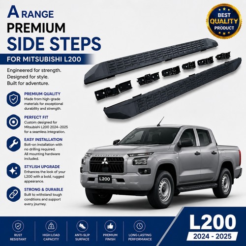 Black running board side - board, steps