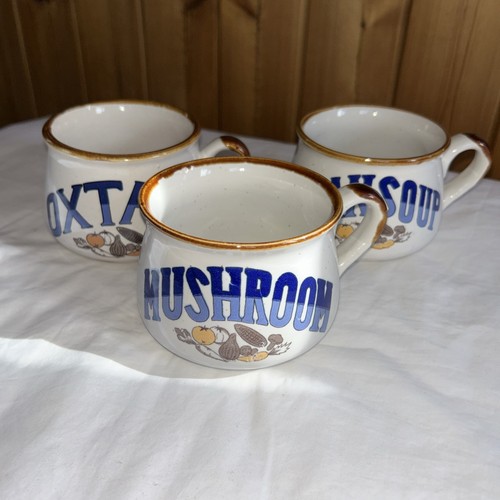 Vintage soup mugs bowls x3 - vintage,