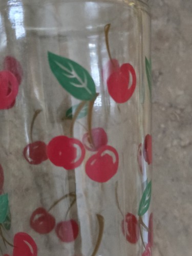 Vintage glass cherry - vintage, design