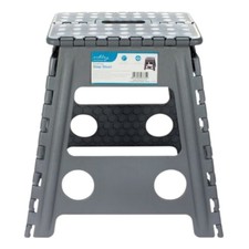 Large Grey Folding Step Stool