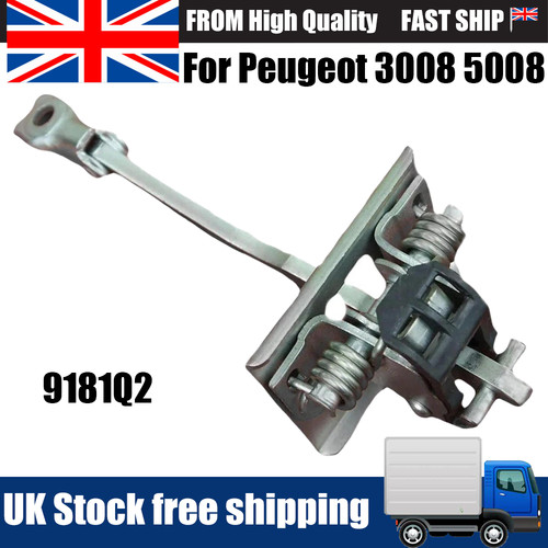 Front door hinge stop check - front,