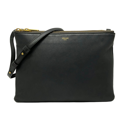 Celine trio large gray - large, leather