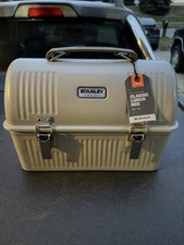 Stanley Classic 10 QT Silver Metal Lunch Box Durable Retro Camping Tool - NEW