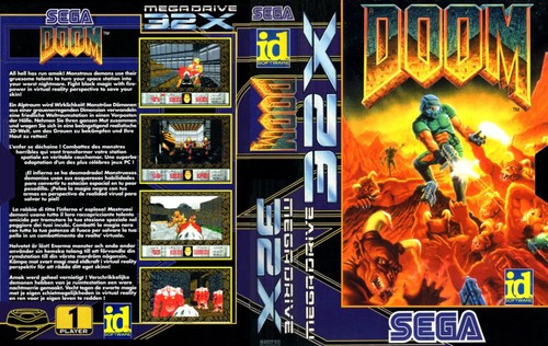 Doom sega 32x - sega, inlay