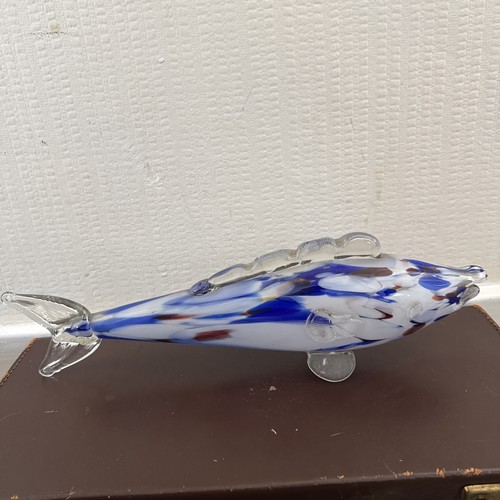 Large glass fish blue - fish,,