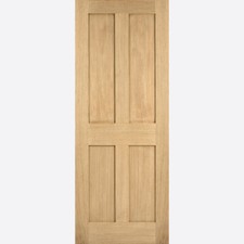 LPD Internal London Oak Pre Finished 4 Panels Solid Doors