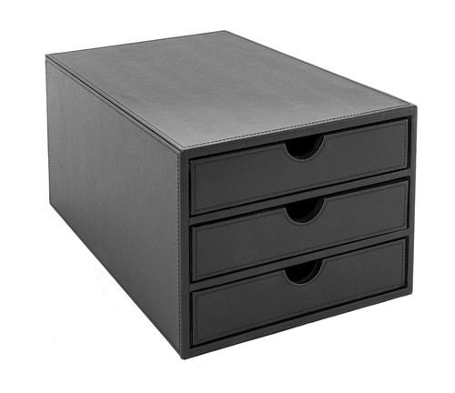 Osco black faux leather - faux, 3