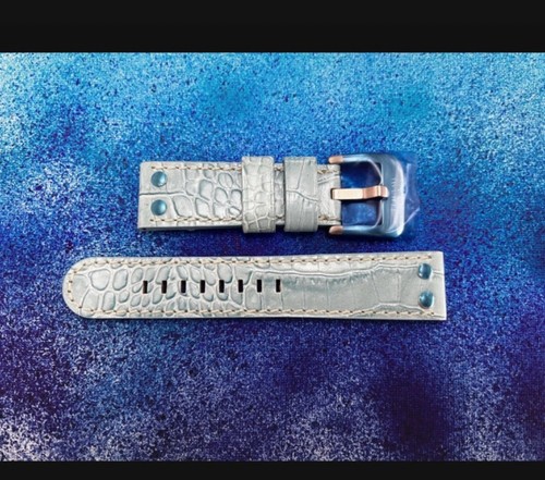 Steel leather watch strap - tw,