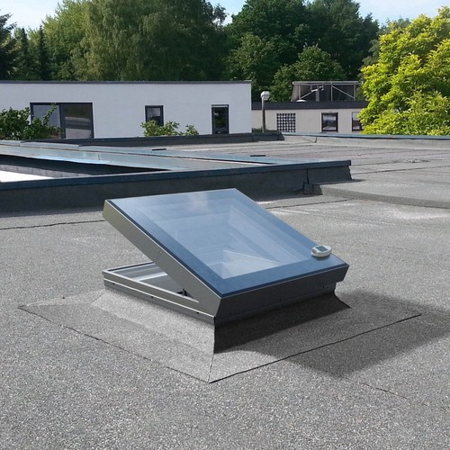 New flat roof windows electric - roof,