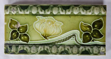 PILKINGTON ART NOUVEAU FLORAL DESIGN 6 X 3 INCH BORDER TILE