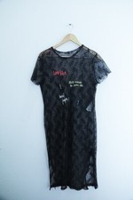 Vintage Mesh black Zara long dress size 8/10| SKU 2471