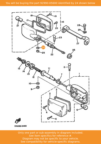 Yamaha washer plate - washer,,