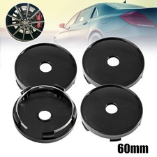 4pcs Black 60mm Car Wheel Tyre Rim Center Hub Cover Wheel Centre Caps Universal