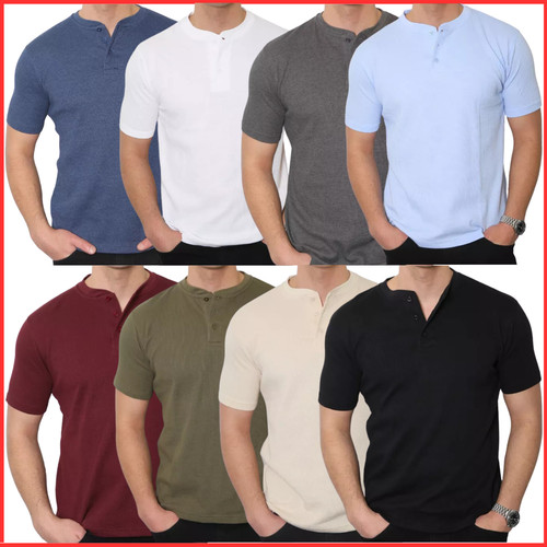 Mens henley shirt plain - mens,